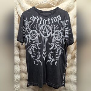 Vintage Affliction Men's Short Sleeve Graphic T-shirt Sz L
